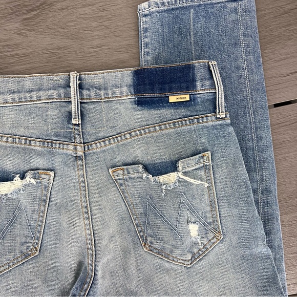 NWT MOTHER jean size 25 the stinger flood ankle light wash - Picture 6 of 11